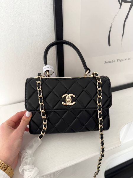 Модель в стилі  Chanel Black Gold 20.5см  P10175 фото