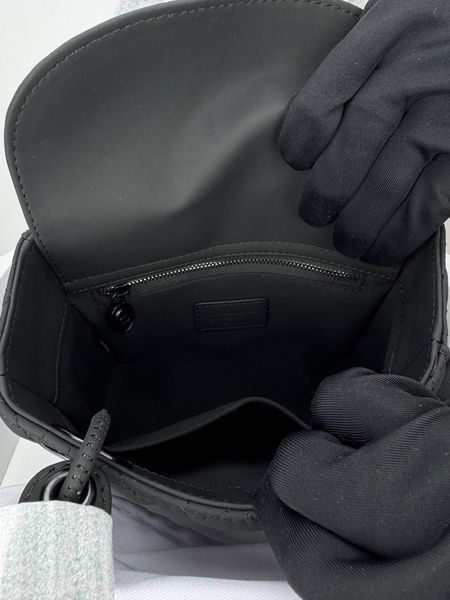 Сумка в стилі  Dior Lady Total Black 20 см 	P6033 фото