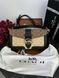 Модель в стилі Coach Black/Beige Logo Р9023 фото 3