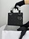 Сумка в стилі  Dior Lady Total Black 20 см 	P6033 фото 8