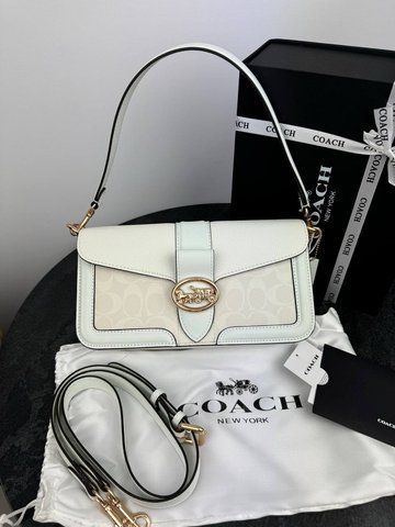 Модель в стилі Coach White Logo 27 см  Р9022 фото