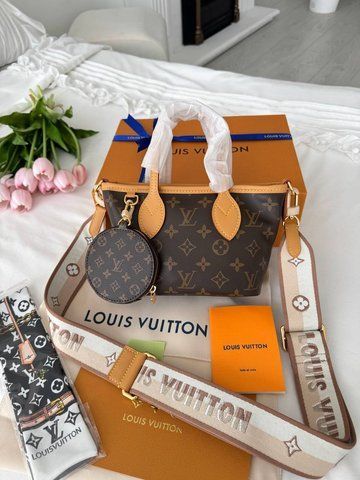Сумка в стилі Louis Vuitton Neverful BB Brown P1069 фото
