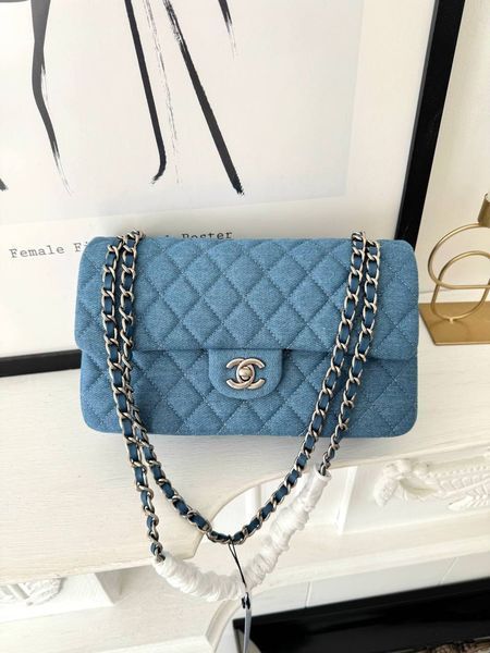 Модель в стилі Chanel Denim Silver P10156 фото