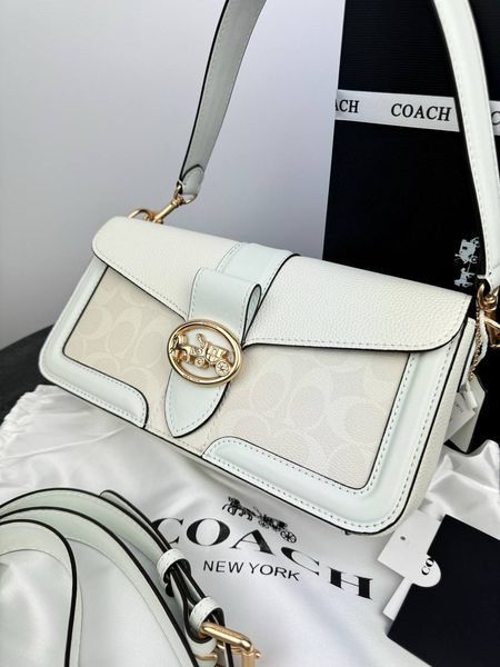 Модель в стилі Coach White Logo 27 см  Р9022 фото