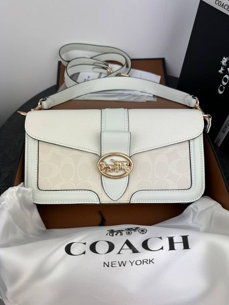 Модель в стилі Coach White Logo 27 см  Р9022 фото