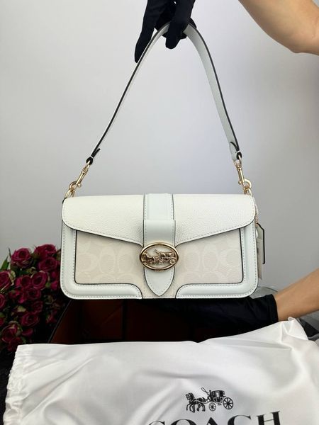 Модель в стилі Coach White Logo 27 см  Р9022 фото