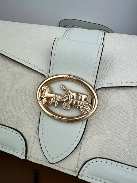 Модель в стилі Coach White Logo 27 см  Р9022 фото