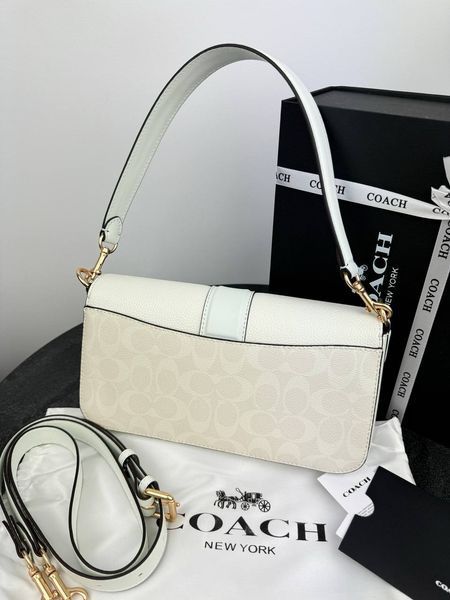 Модель в стилі Coach White Logo 27 см  Р9022 фото
