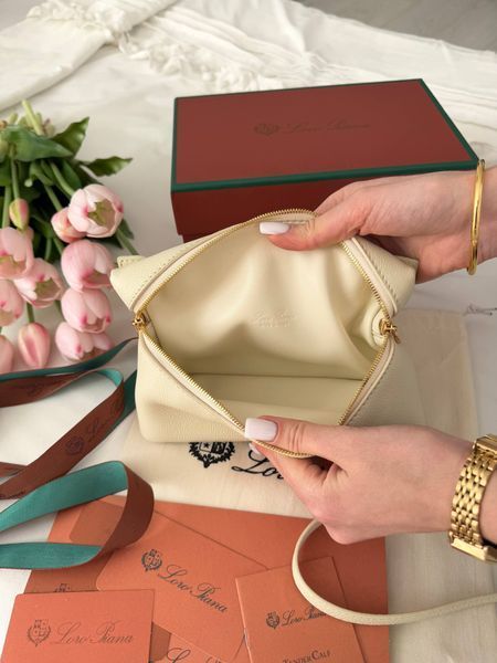 Сумка в стилі Loro Piana Milk Gold P21006 фото