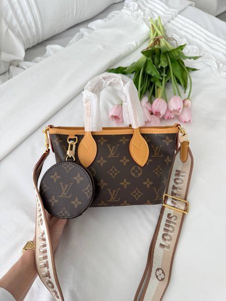 Сумка в стилі Louis Vuitton Neverful BB Brown P1069 фото