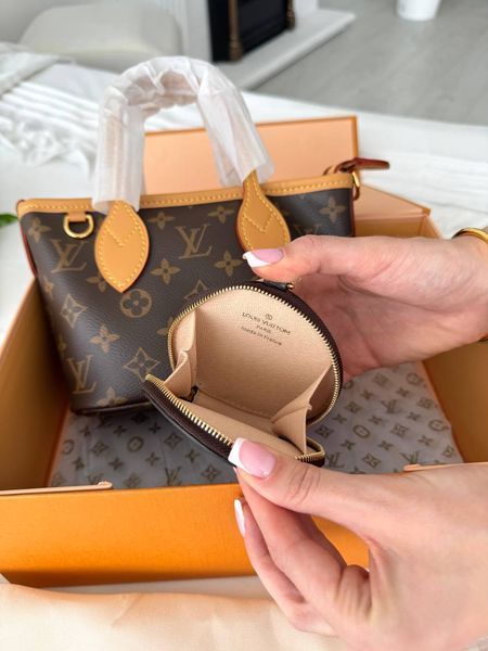 Сумка в стилі Louis Vuitton Neverful BB Brown P1069 фото