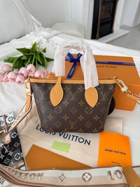 Сумка в стилі Louis Vuitton Neverful BB Brown P1069 фото