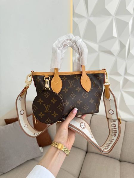 Сумка в стилі Louis Vuitton Neverful BB Brown P1069 фото
