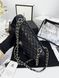 Модель в стилі Chanel Black Silver Texture (з косметичкою) 23см P10094 фото 6