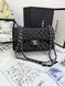 Модель в стилі Chanel Black Silver Texture (з косметичкою) 23см P10094 фото 8