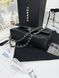 Модель в стилі Chanel Black Silver Texture (з косметичкою) 23см P10094 фото 9