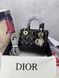 Сумка в стилі Dior Lady Black Gold P6031 фото 14