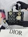 Сумка в стилі Dior Lady Black Gold P6031 фото 2