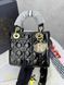 Сумка в стилі Dior Lady Black Gold P6031 фото 12