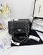 Модель в стилі Chanel Black Silver Texture (з косметичкою) 23см