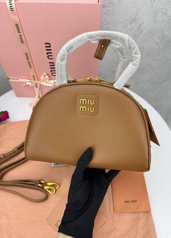 Сумка в стилі Miu Miu Brown P17025 фото