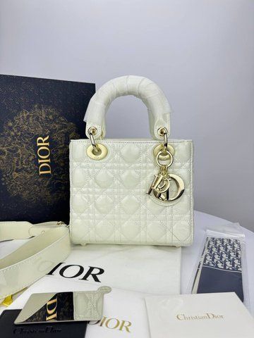 Сумка в стилі Dior Lady Milk Gold 20 см 	P6036 фото