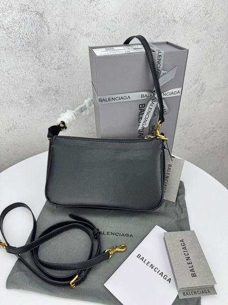 Модель в стилі Balenciaga Rodeo mini Black Gold P18015 фото