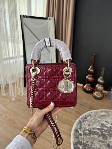 Модель в стилі  Dior Lady Burgundy Gold 17 р6074 фото
