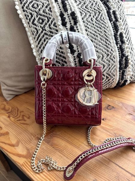 Модель в стилі  Dior Lady Burgundy Gold 17 р6074 фото