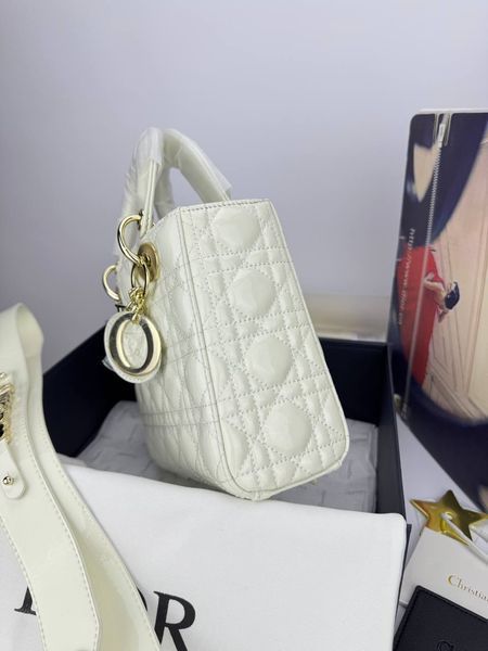 Сумка в стилі Dior Lady Milk Gold 20 см 	P6036 фото