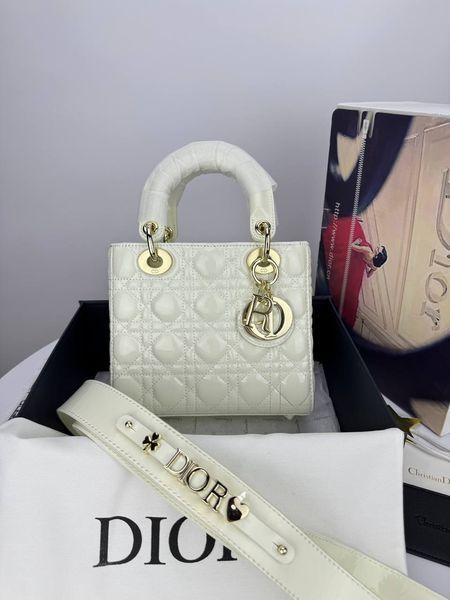 Сумка в стилі Dior Lady Milk Gold 20 см 	P6036 фото