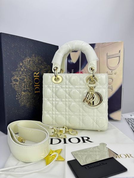 Сумка в стилі Dior Lady Milk Gold 20 см 	P6036 фото