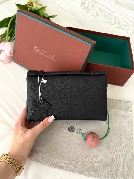 Сумка в стилі Loro Piana Black Silverі  P21004 фото