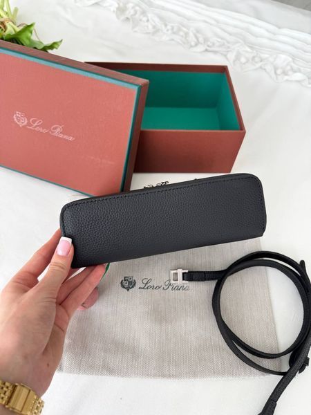 Сумка в стилі Loro Piana Black Silverі  P21004 фото