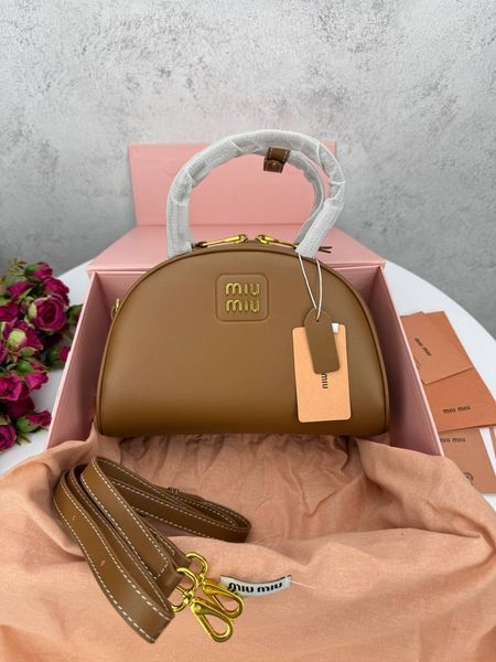 Сумка в стилі Miu Miu Brown P17025 фото