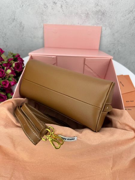 Сумка в стилі Miu Miu Brown P17025 фото