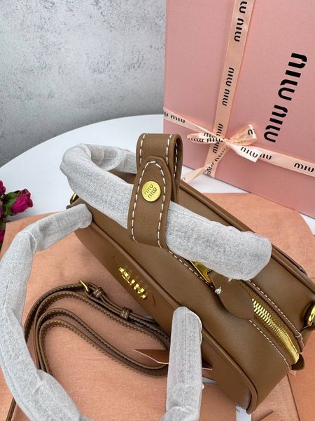 Сумка в стилі Miu Miu Brown P17025 фото