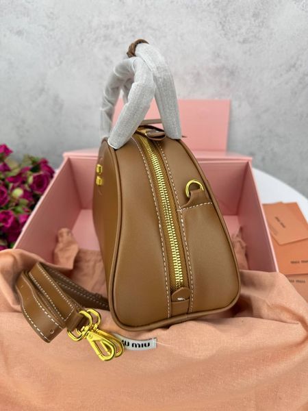 Сумка в стилі Miu Miu Brown P17025 фото