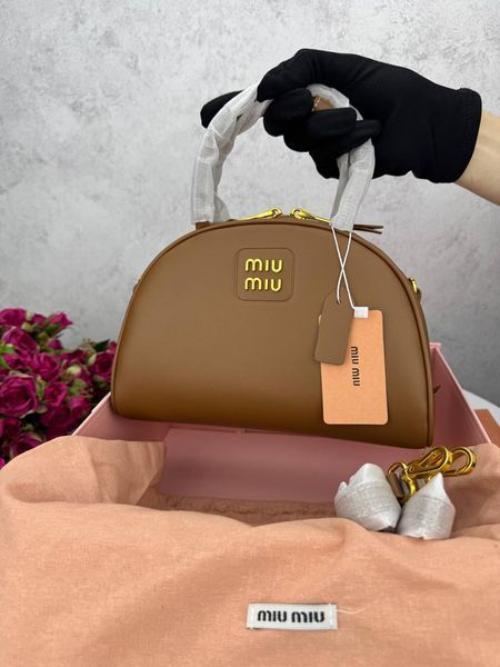 Сумка в стилі Miu Miu Brown P17025 фото