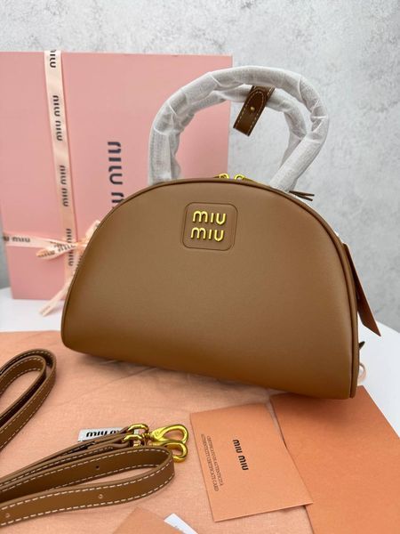 Сумка в стилі Miu Miu Brown P17025 фото