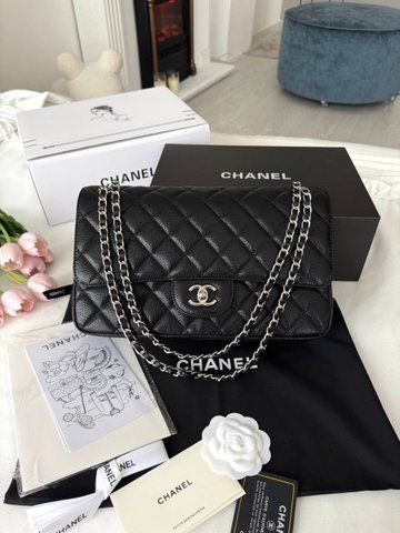Модель в стилі Chanel Black Silver Texture 30 см P10177 фото