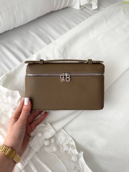Сумка в стилі Loro Piana Beige Silver P21005 фото