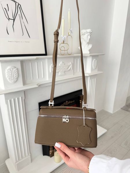 Сумка в стилі Loro Piana Beige Silver P21005 фото