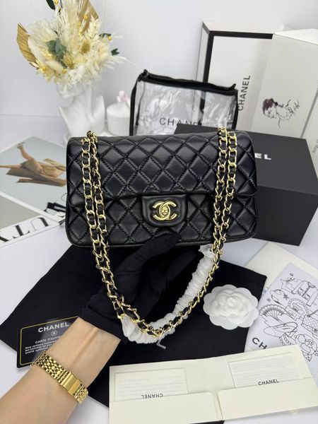 Модель в стилі Chanel Black Gold (з косметичкою) P10097 фото