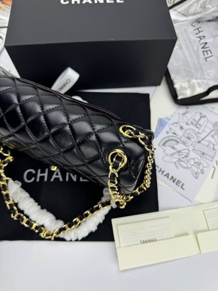 Модель в стилі Chanel Black Gold (з косметичкою) P10097 фото
