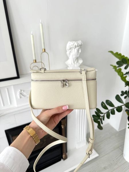 Сумка в стилі Loro Piana Milk Silver 20 см 	P21003 фото