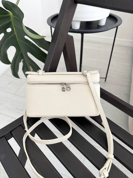 Сумка в стилі Loro Piana Milk Silver 20 см 	P21003 фото