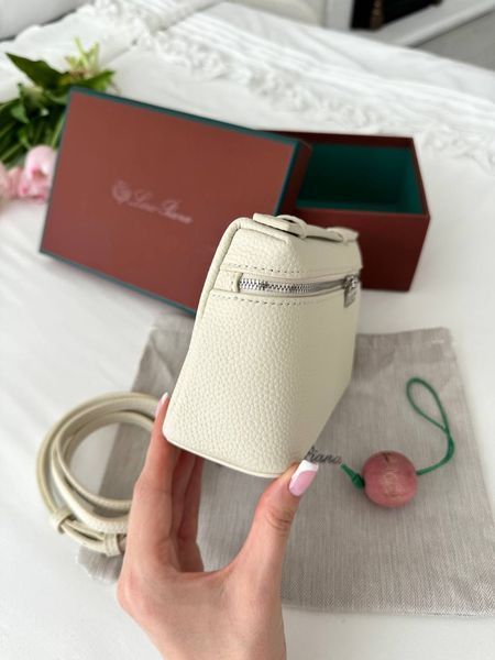 Сумка в стилі Loro Piana Milk Silver 20 см 	P21003 фото