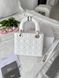 Сумка в стилі Dior Lady White Gold