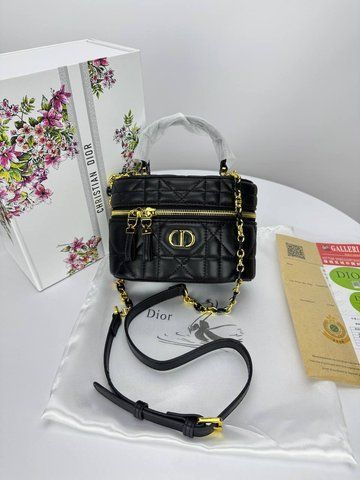 Сумка в стилі Dior Black Gold P6037 фото